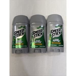 Lot 3 Speed Stick Antiperspirant Deodorant Original Irish Spring 2.7oz 11/2026